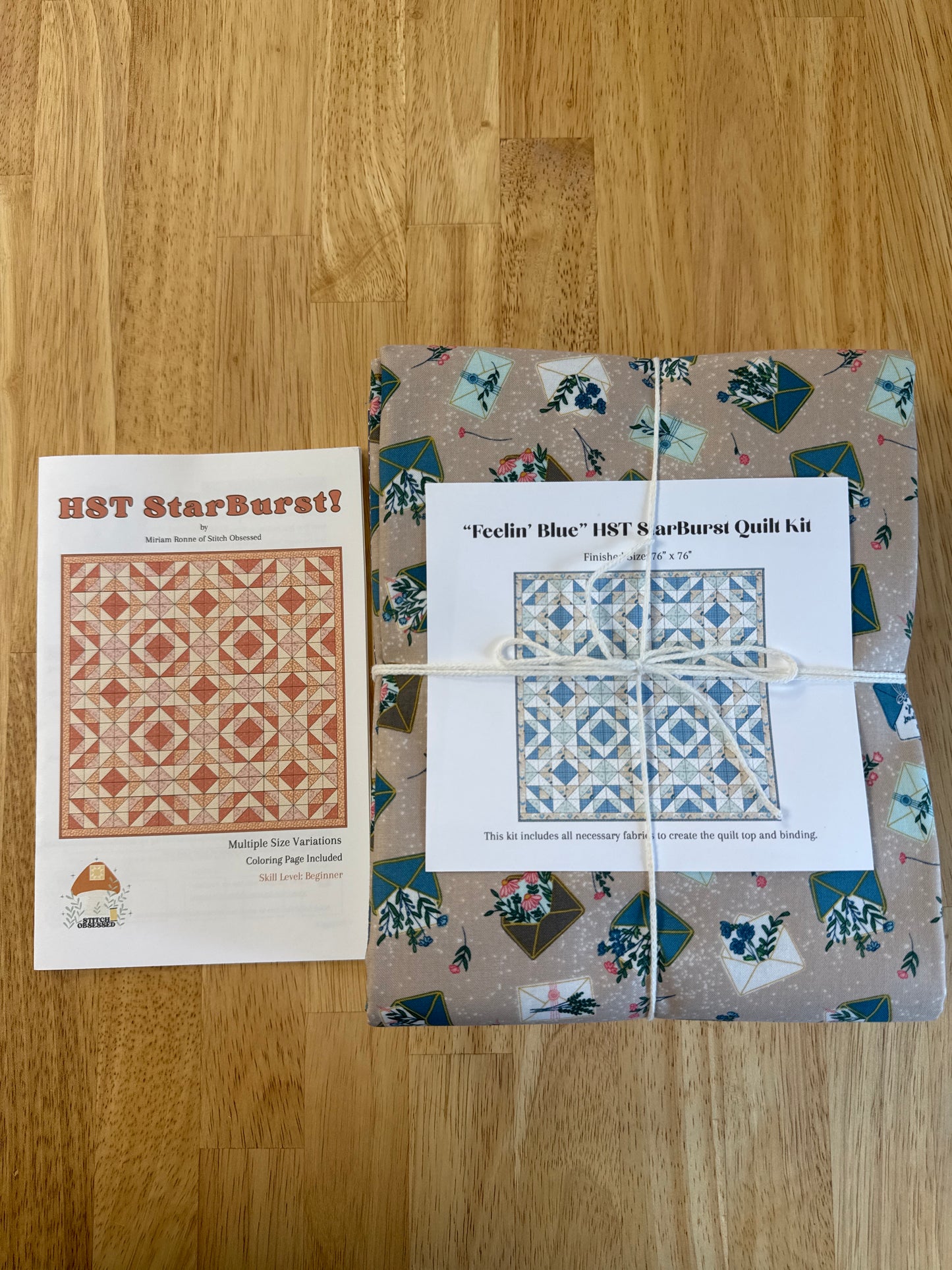 “Feelin’ Blue” HST StarBurst! Quilt Kit