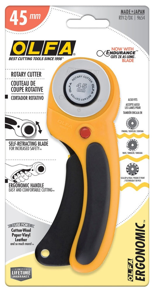 Olfa Ergonomic Rotary Cutter 45mm