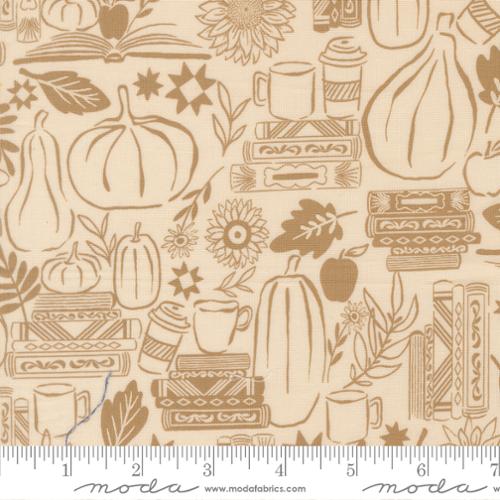 "Windfall Cozy Up Fall Eggshell"-Moda Fabrics