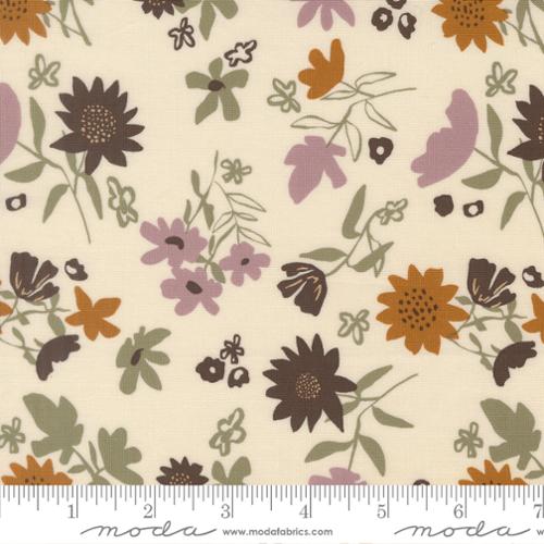 "Windfall Playful Petals Florals Eggshell"-Moda Fabrics