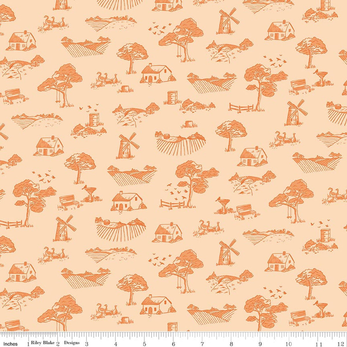 "Virginia Rose Toile Shell"-RBD