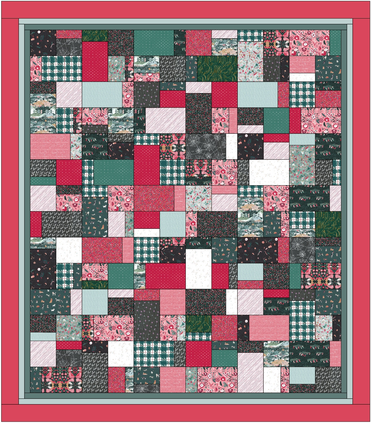 Christmas Cake Twist Quilt Kit