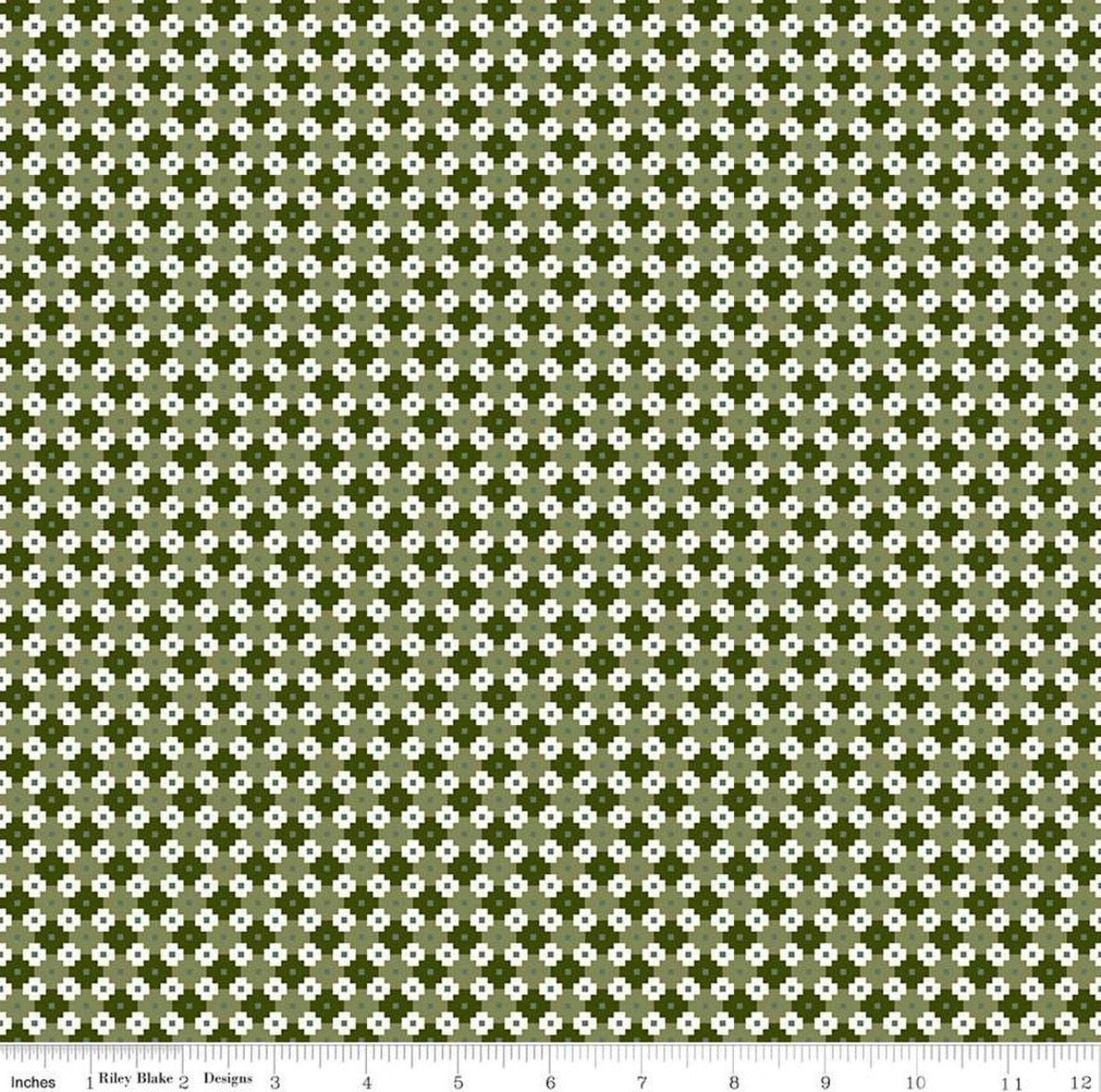 Christmas is in Town Geometric Green-RBD