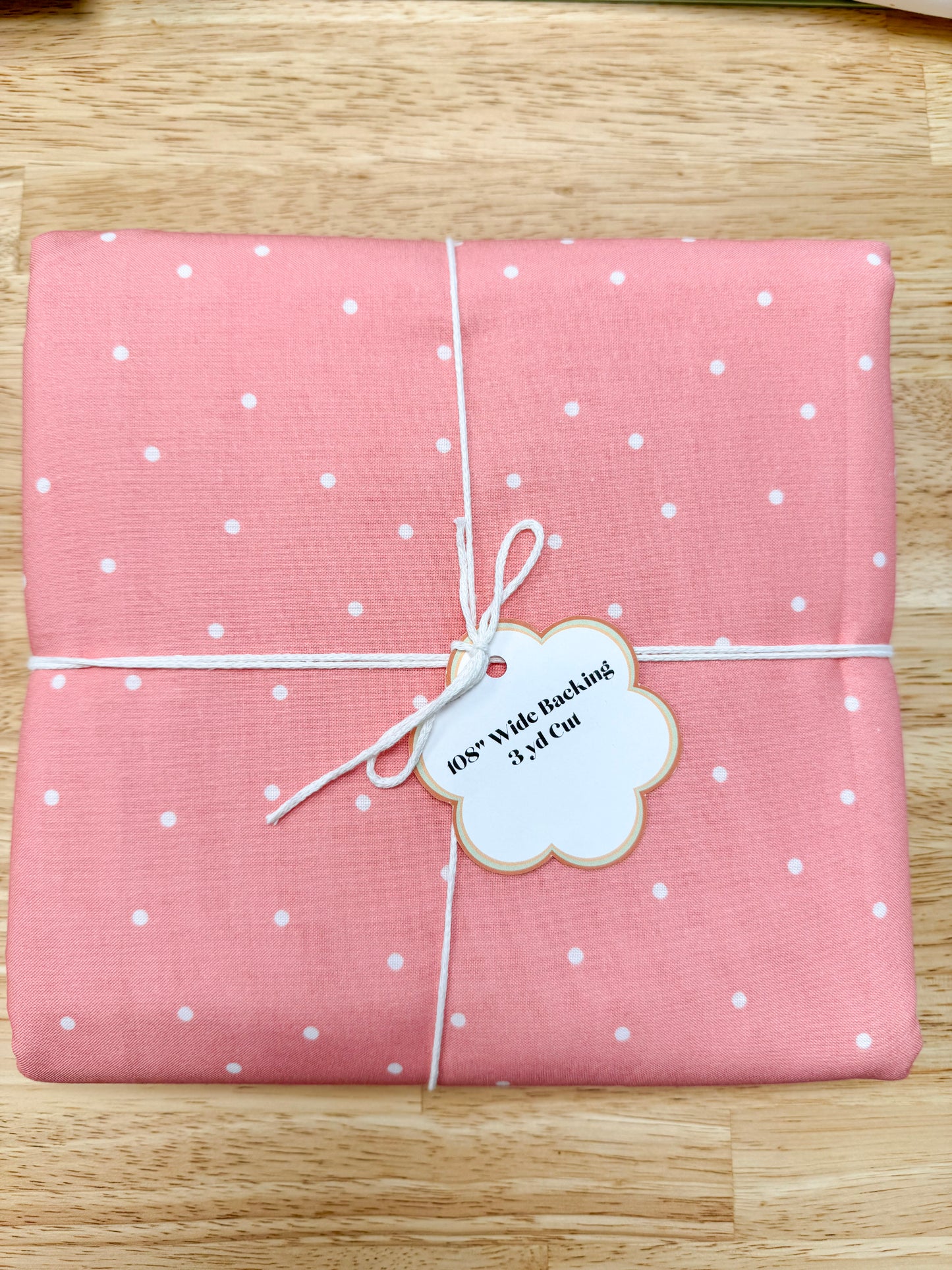 Pink Small Dot 108" Wide Back