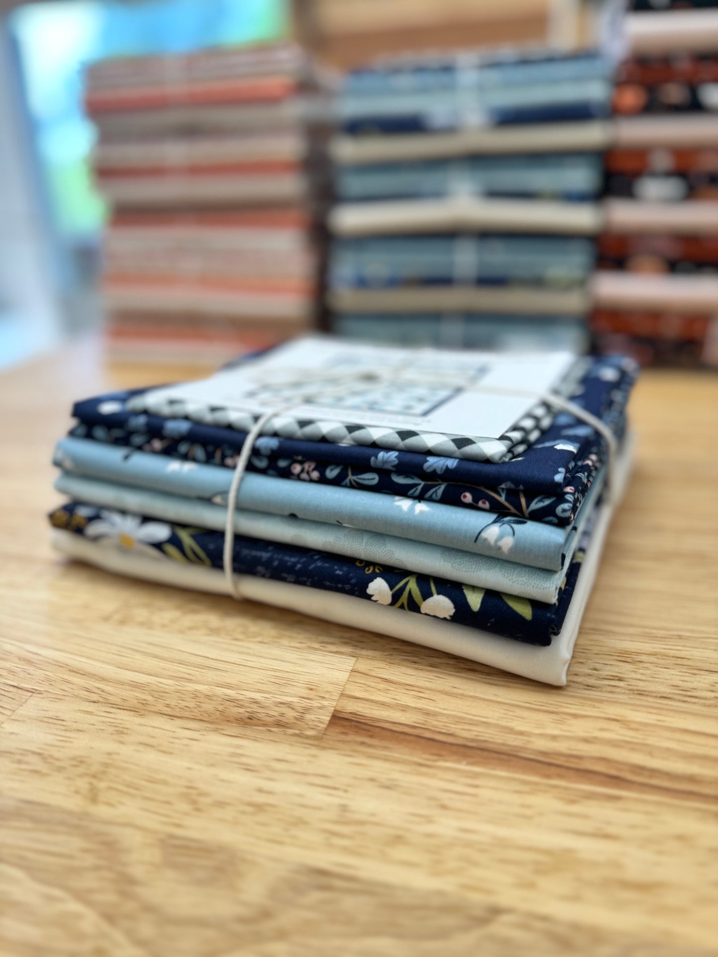 "Out of the Blue" Cottage Twirl Quilt Kit