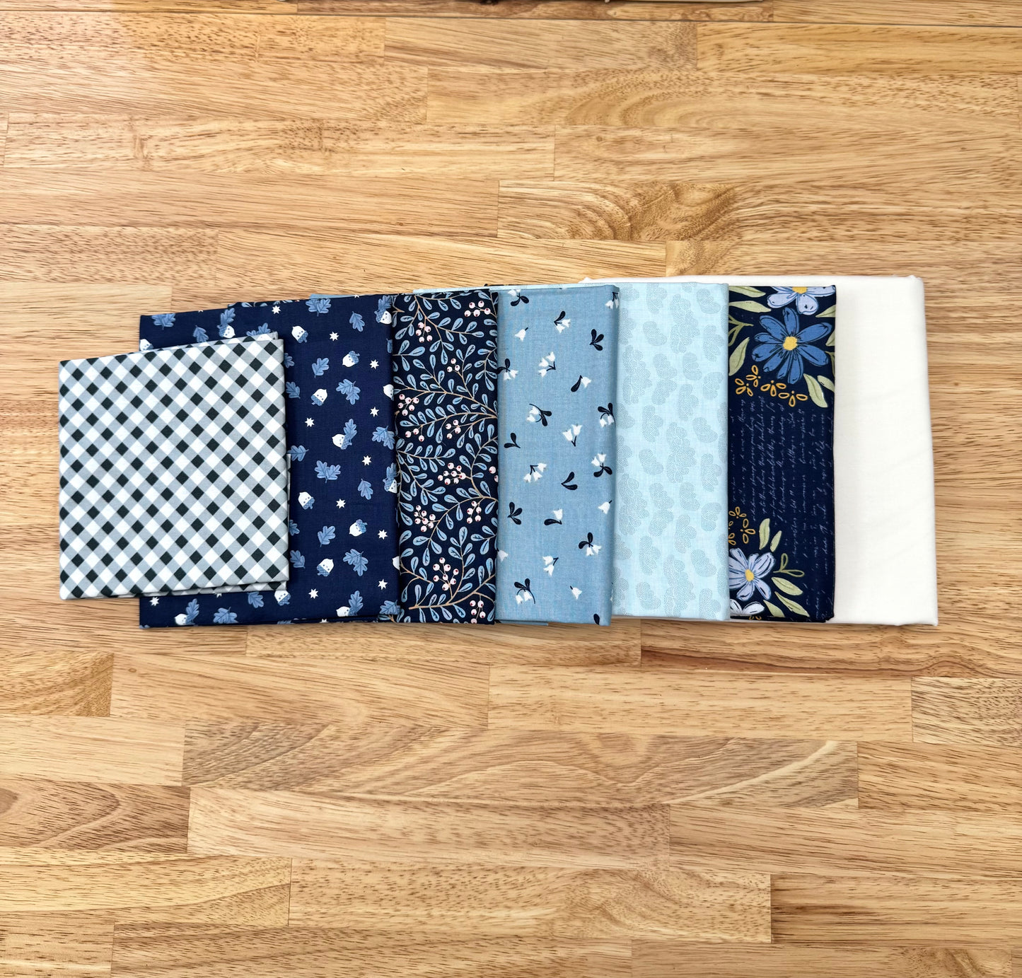 "Out of the Blue" Cottage Twirl Quilt Kit