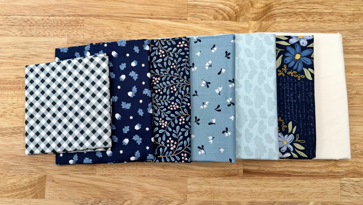 "Out of the Blue" Cottage Twirl Quilt Kit