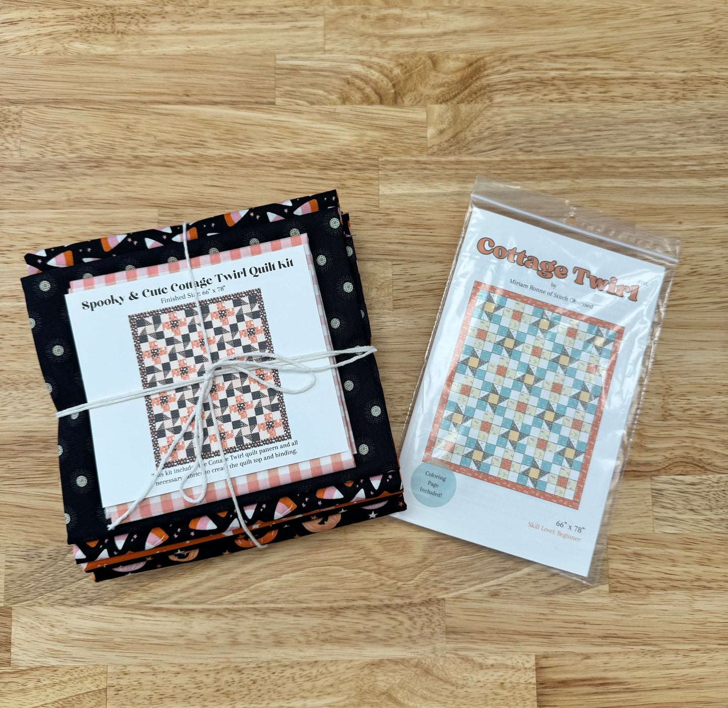 "Cute and Spooky" Cottage Twirl Quilt Kit