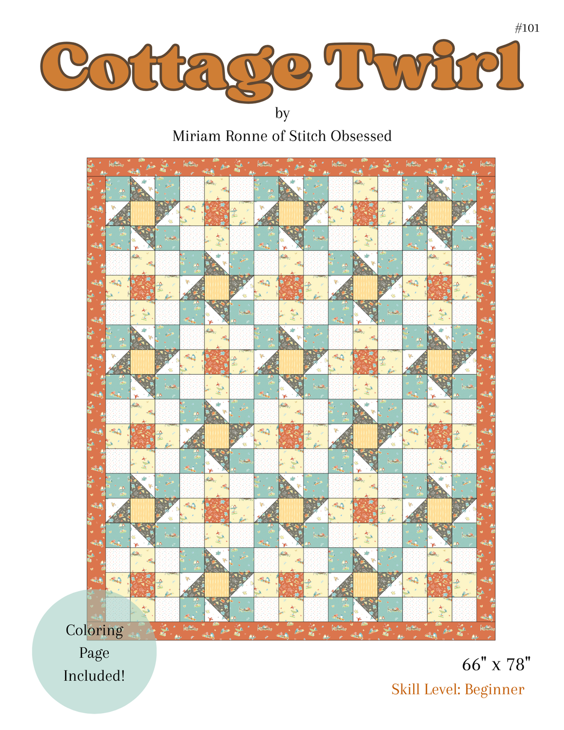 Cottage Twirl Quilt Pattern