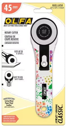 Olfa Rotary Cutter 45mm- Floral Handle