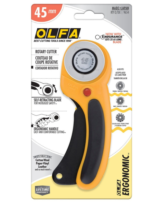 Olfa Ergonomic Rotary Cutter 45mm