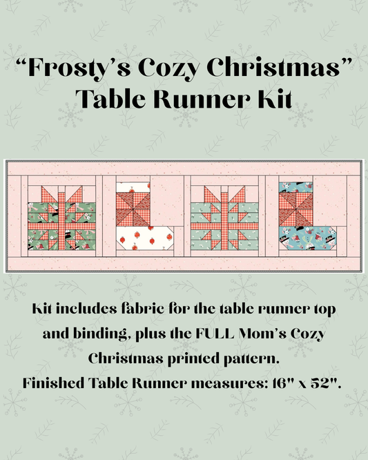 "Frosty's Cozy Christmas" Table Runner Kit
