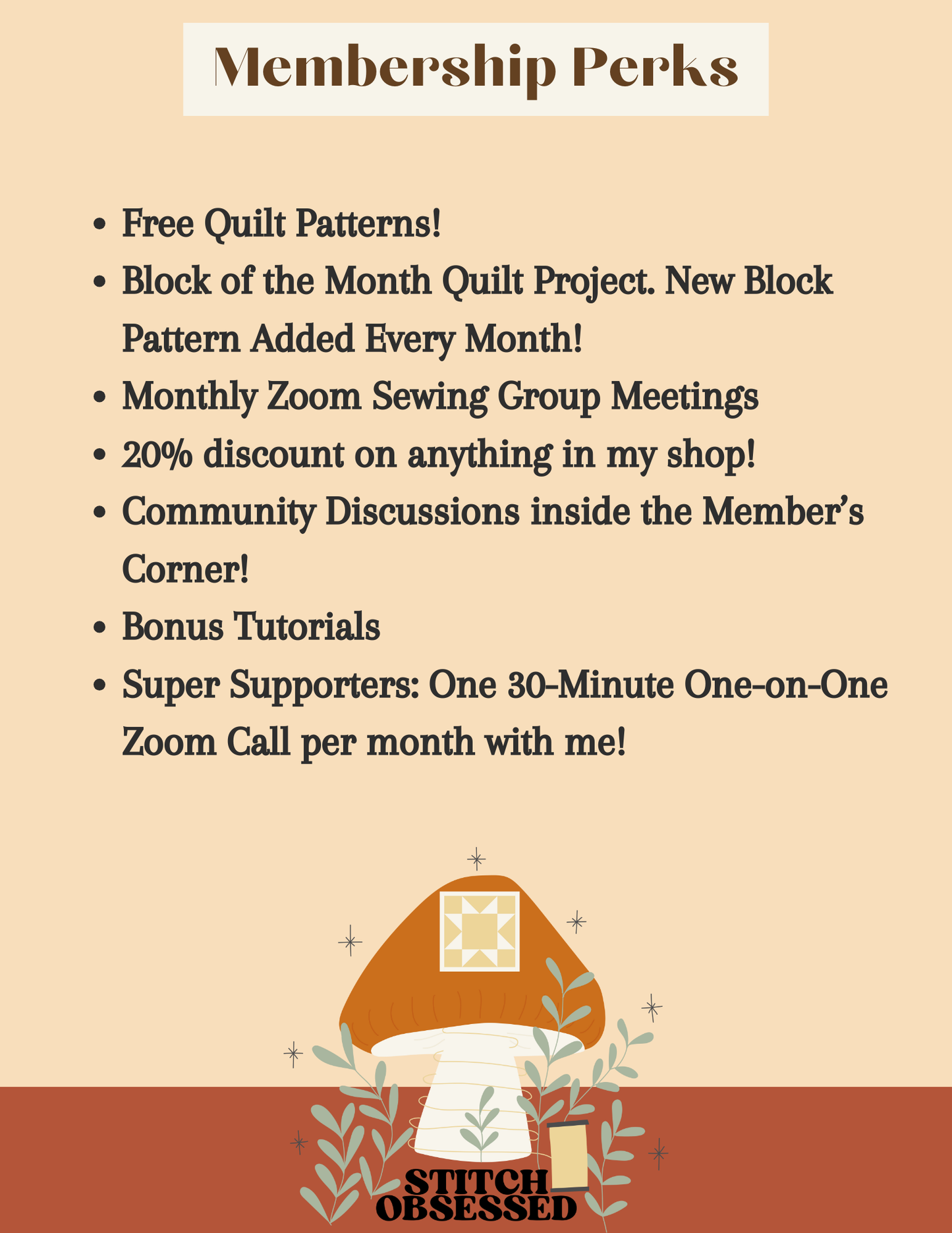 Join Cozy Quilter's BOM Super Supporter Membership!