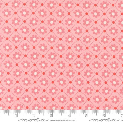"Sunday Brunch Pastry Small Floral Check Bellini"-Moda Fabrics