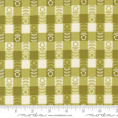 "Flower Plaid Checks and Plaids Leaf"- Moda Fabrics