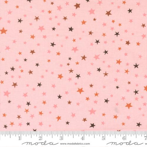 "Purrs and Boos Stars Blender Purrfect Pink"-Moda Fabrics