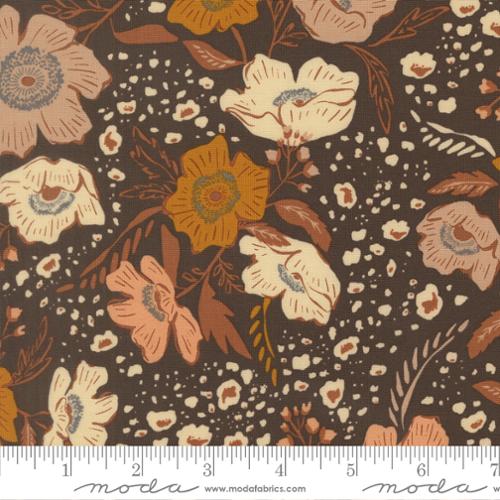 "Flora Flourish Florals Charcoal"- Moda Fabrics