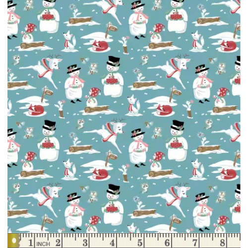 "Blue Mr. & Mrs. Flurry"- Poppie Cotton