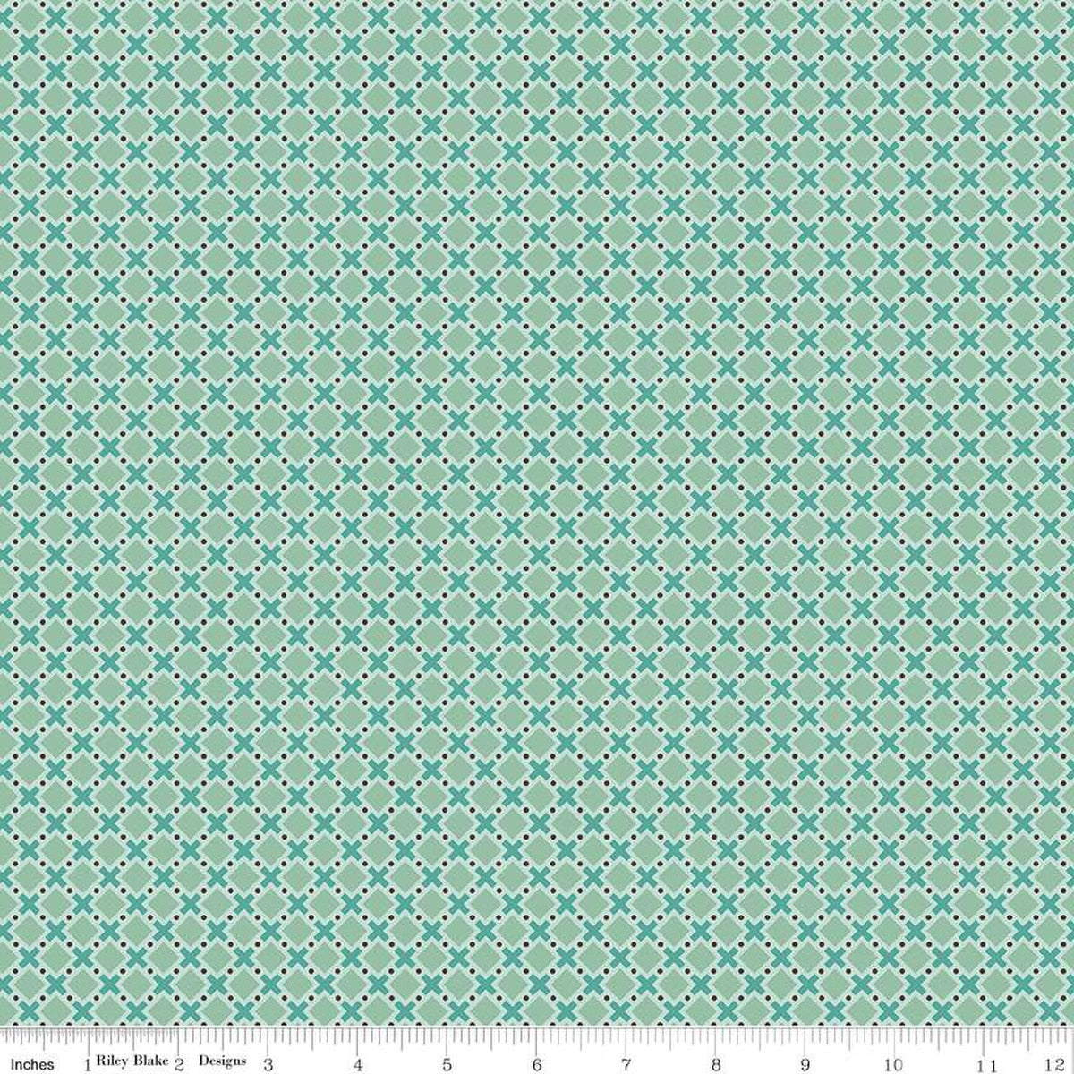 "Bee Plaids Orchard Sea Glass" by Lori Holt-RBD