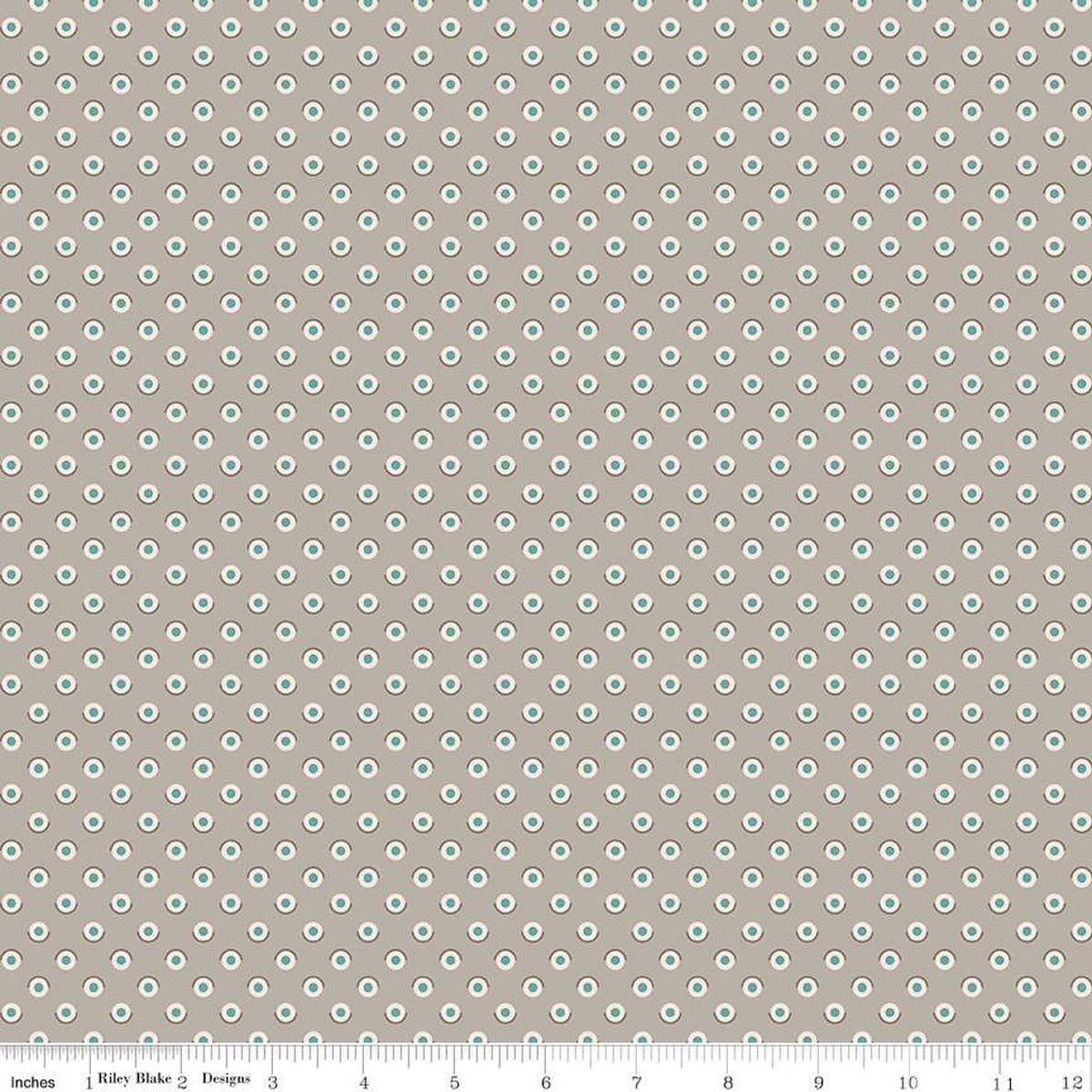 "Bee Dots Fawn Pewter" by Lori Holt-RBD