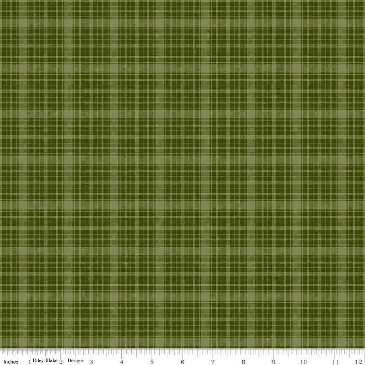 "Christmas Is in Town Plaid Green"-RBD