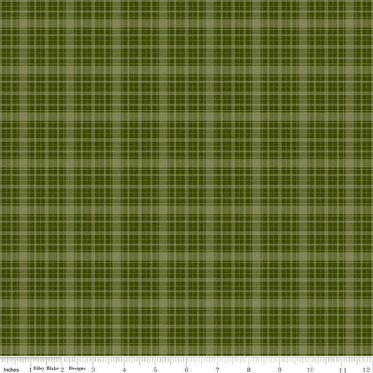 "Christmas Is in Town Plaid Green"-RBD
