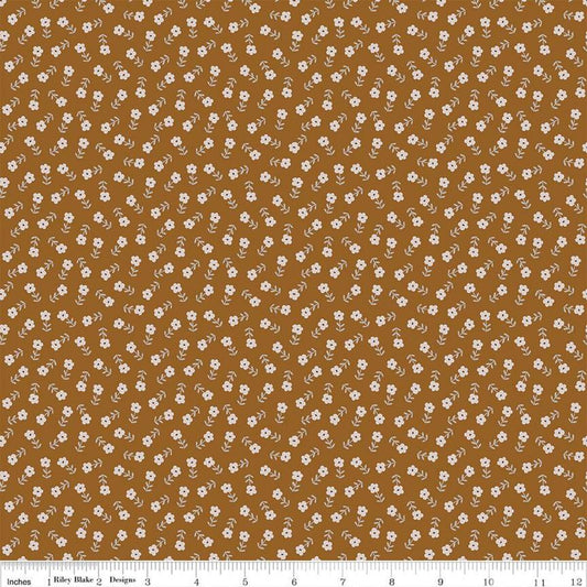 "Blush 'n Butterscotch Ditsy Floral Cinnamon"-RBD