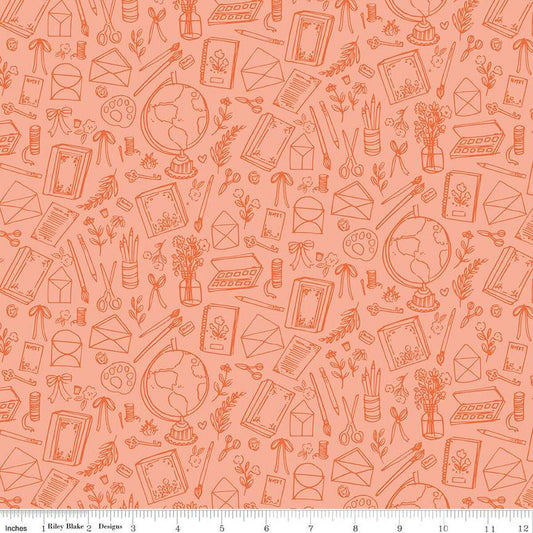 "Floral Charms Collection of Things Apricot"-RBD