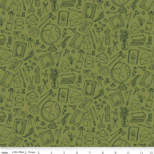 "Floral Charms Collection of Things Olive"-RBD