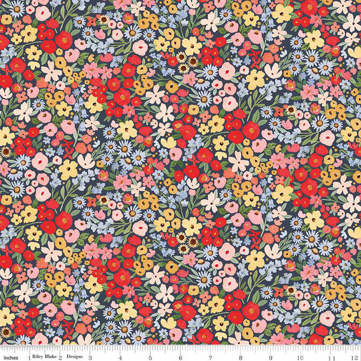 "Floral Charms Happy Ditsy Floral Oxford"-RBD