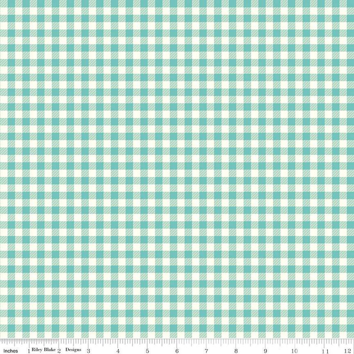 "First Blooms Gingham Glacier"-RBD