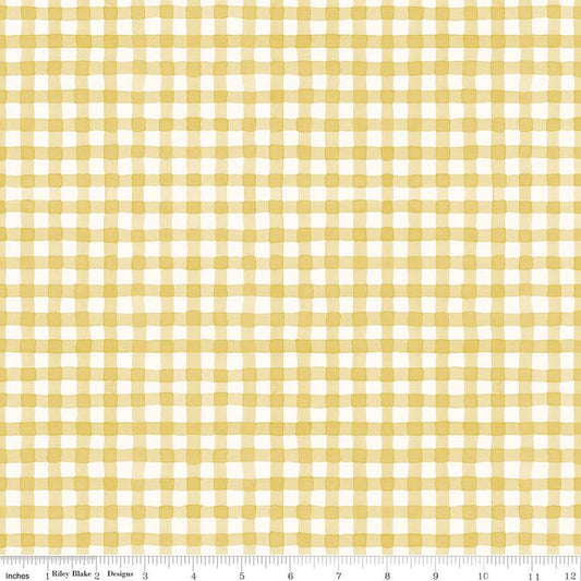 "Sunflower Whispers Gingham Yellow"-RBD