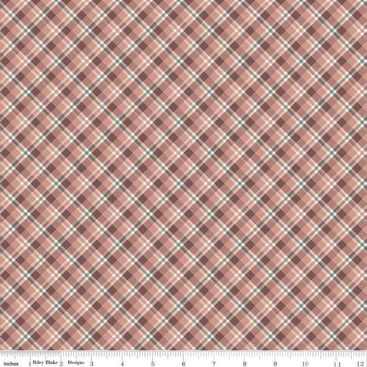"Evening on the Prairie Prairie Plaid Dusty Rose"-RBD