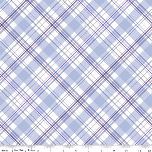 "Hydrangeas in the Garden Plaid Blue"-RBD
