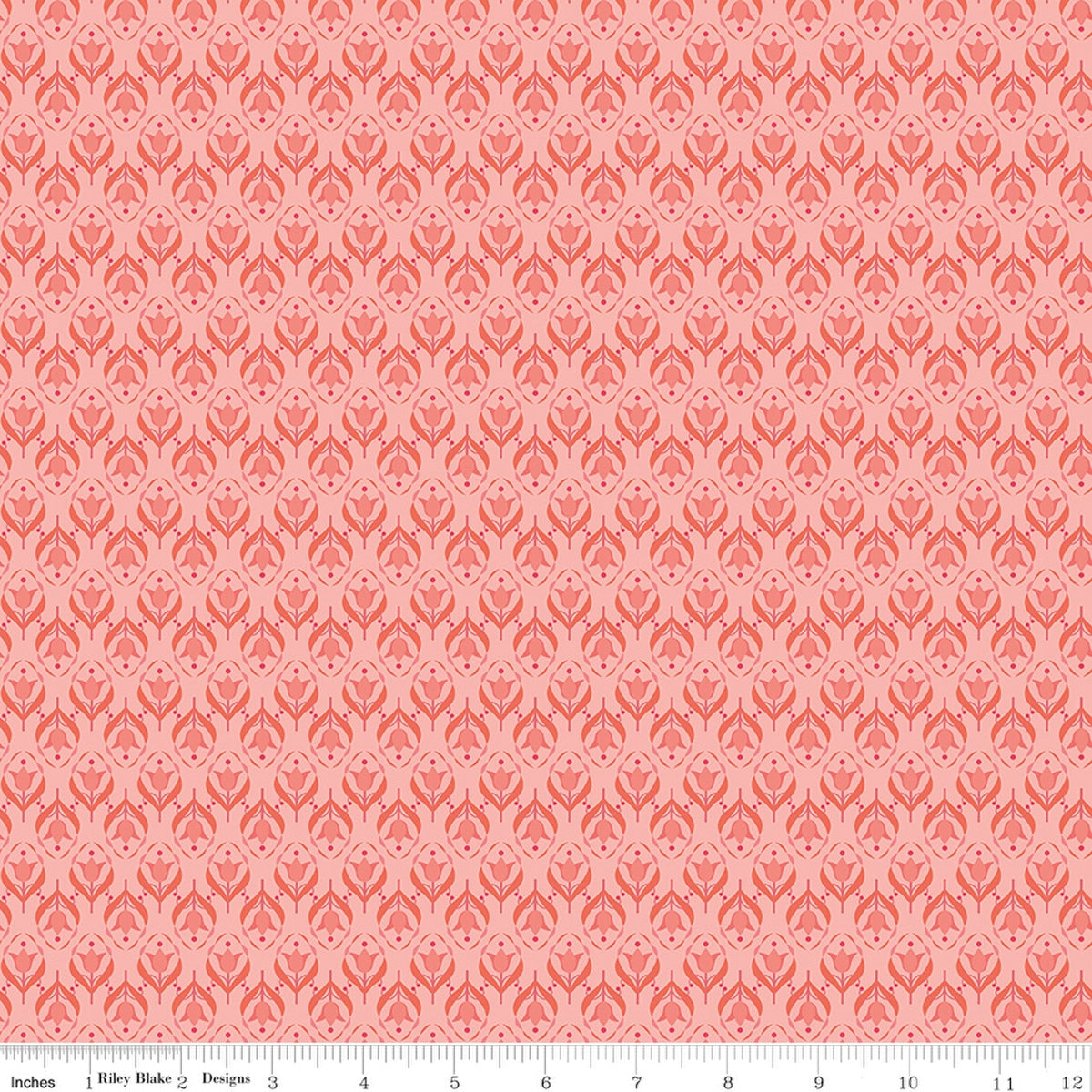 "Front Porch Medallions Coral"-RBD