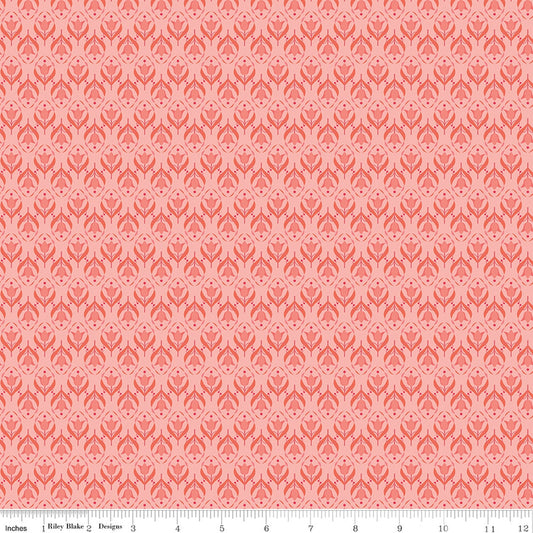 "Front Porch Medallions Coral"-RBD