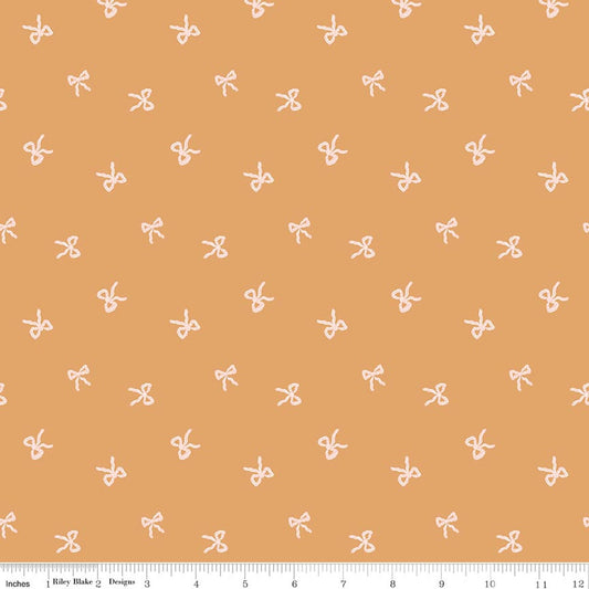 "Sweet Cotton Tales Twirls & Ties Apricot"-RBD