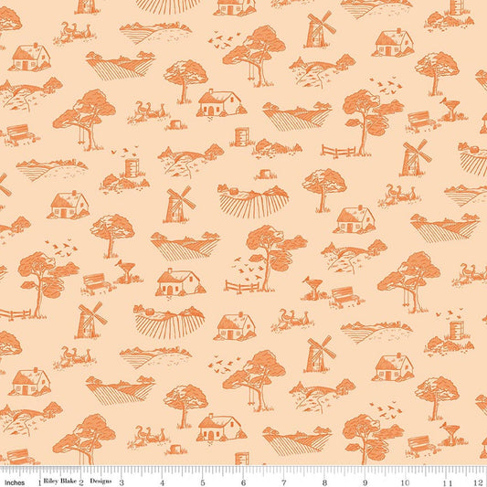 "Virginia Rose Toile Shell"-RBD
