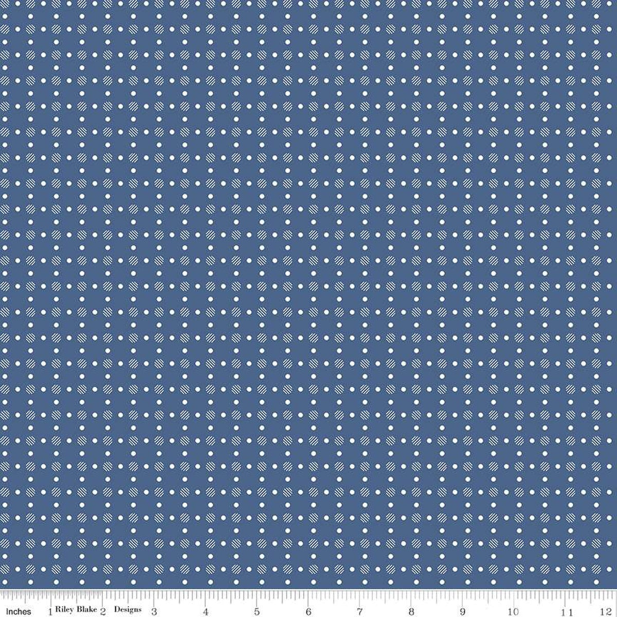 "Bee Basics Polka Dot Denim" by Lori Holt-RBD