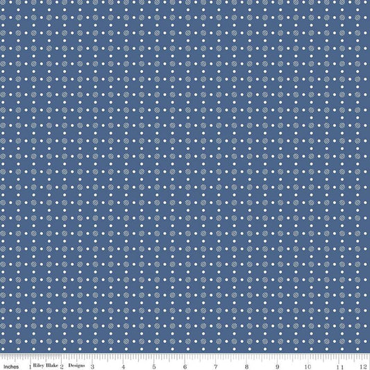 "Bee Basics Polka Dot Denim" by Lori Holt-RBD