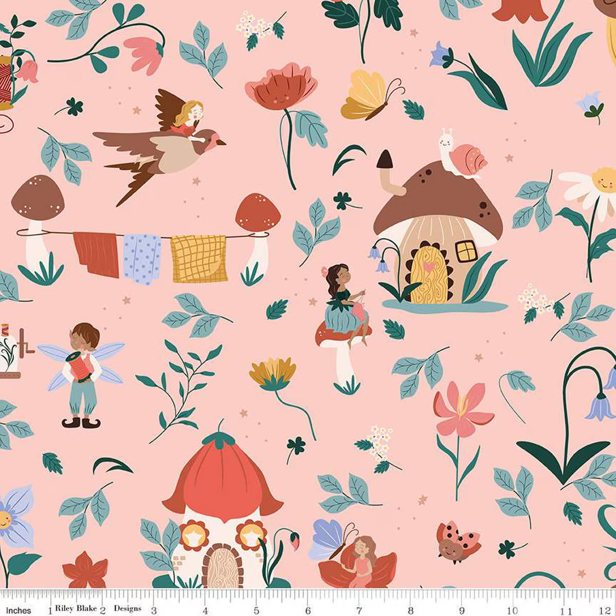 "Thimbelina & the Sewing Fairies Main Apricot Mist"-RBD