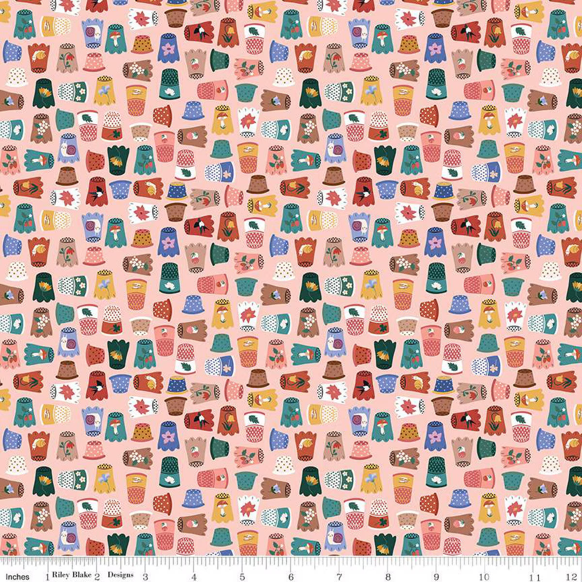 "Thimbelina & the Sewing Fairies Thimble Collection Apricot Mist"-RBD