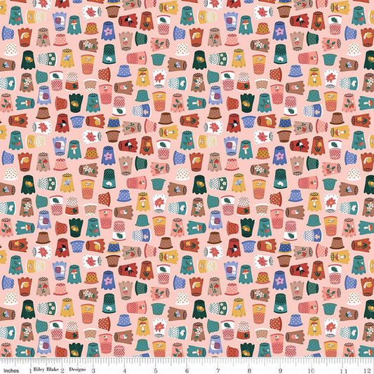"Thimbelina & the Sewing Fairies Thimble Collection Apricot Mist"-RBD