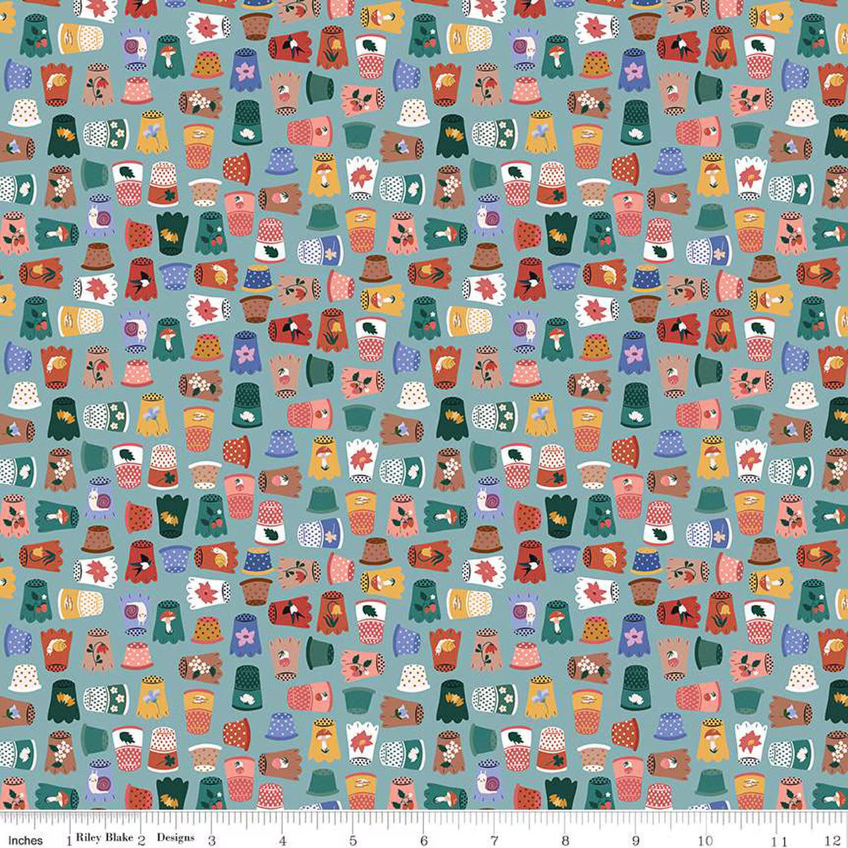 "Thimbelina & the Sewing Fairies Thimble Collection Mist"-RBD