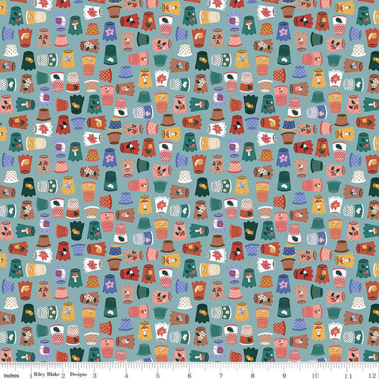 "Thimbelina & the Sewing Fairies Thimble Collection Mist"-RBD