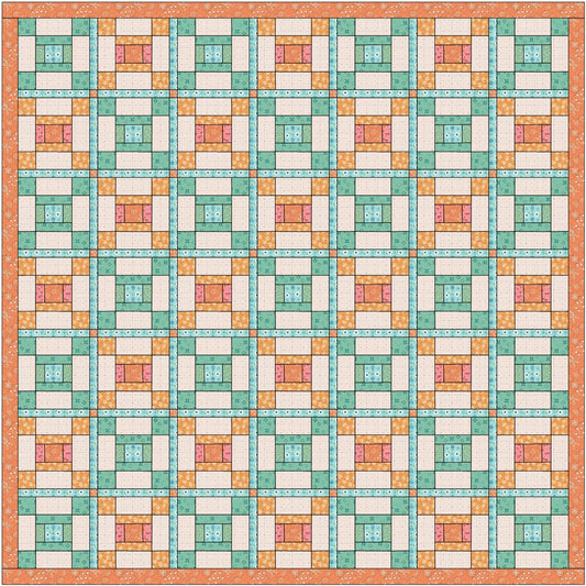 Country Spring Cozy Picnic Quilt Kit