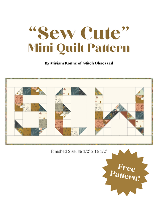 "SEW" Mini Quilt Pattern