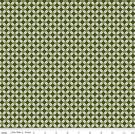 Christmas is in Town Geometric Green-RBD