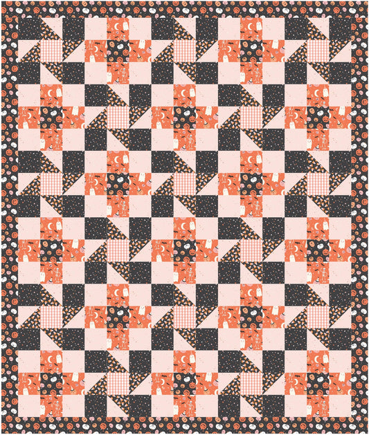 "Cute and Spooky" Cottage Twirl Quilt Kit