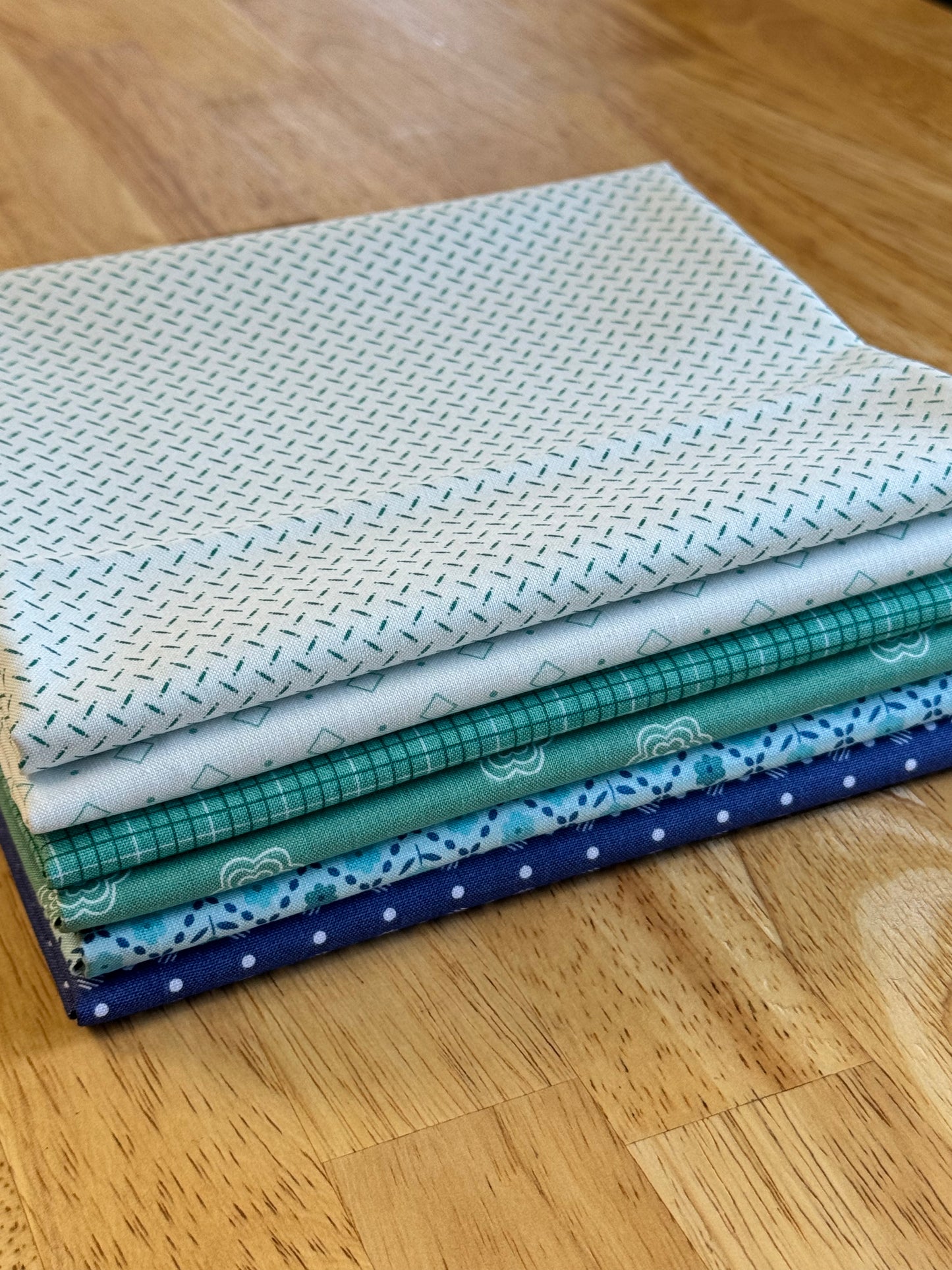 Blue Raspberry 3 yard Bundle-1/2 yd cuts